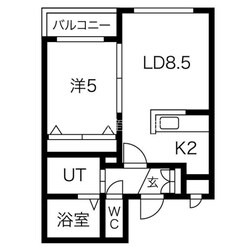 東区役所前駅 徒歩8分 3階の物件間取画像